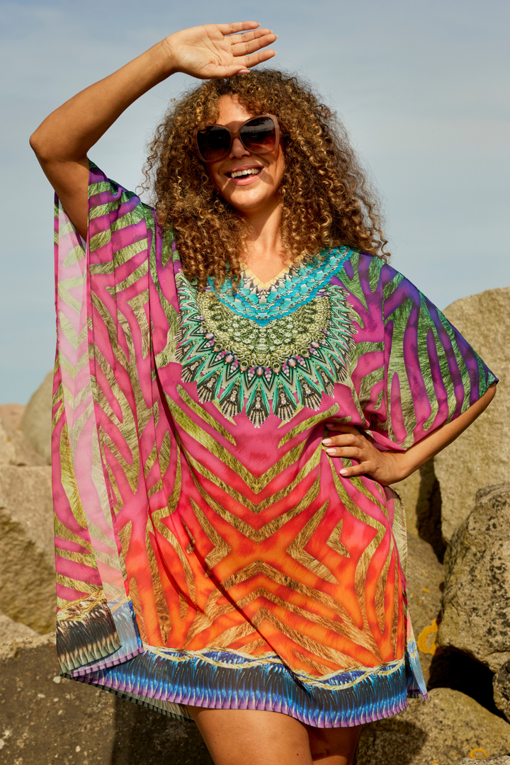 ZH - Myri 859 - Kaftan - Pink