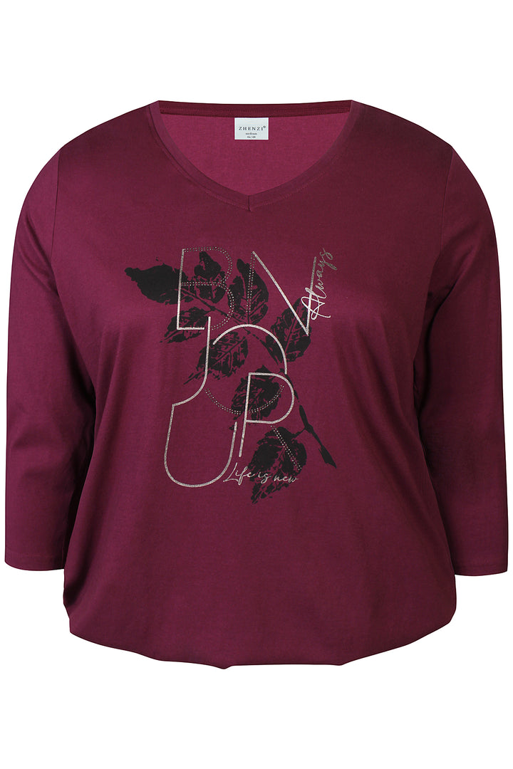 ZH - Saee 1008 - T-shirt - Rød