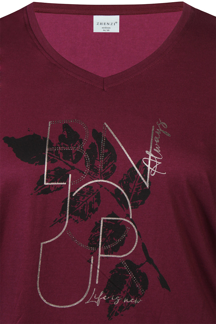 ZH - Saee 1008 - T-shirt - Rød