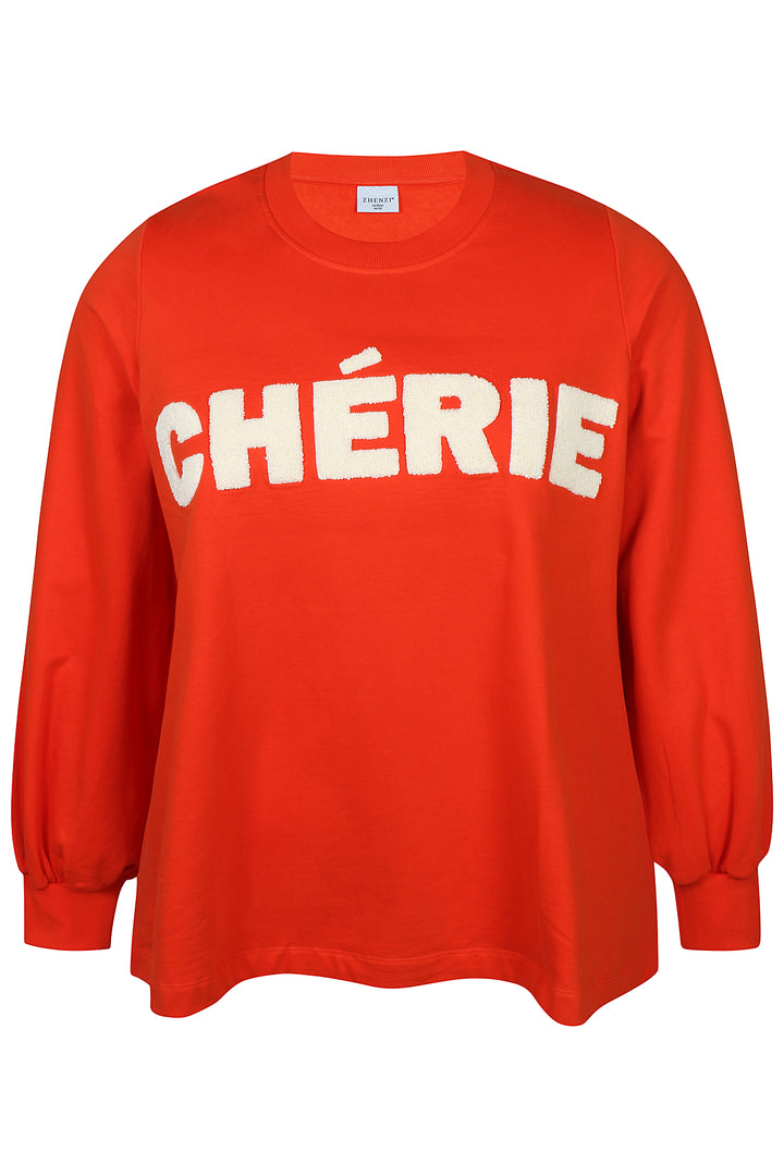 ZH - Mya 0005 - Sweatshirt - Rød