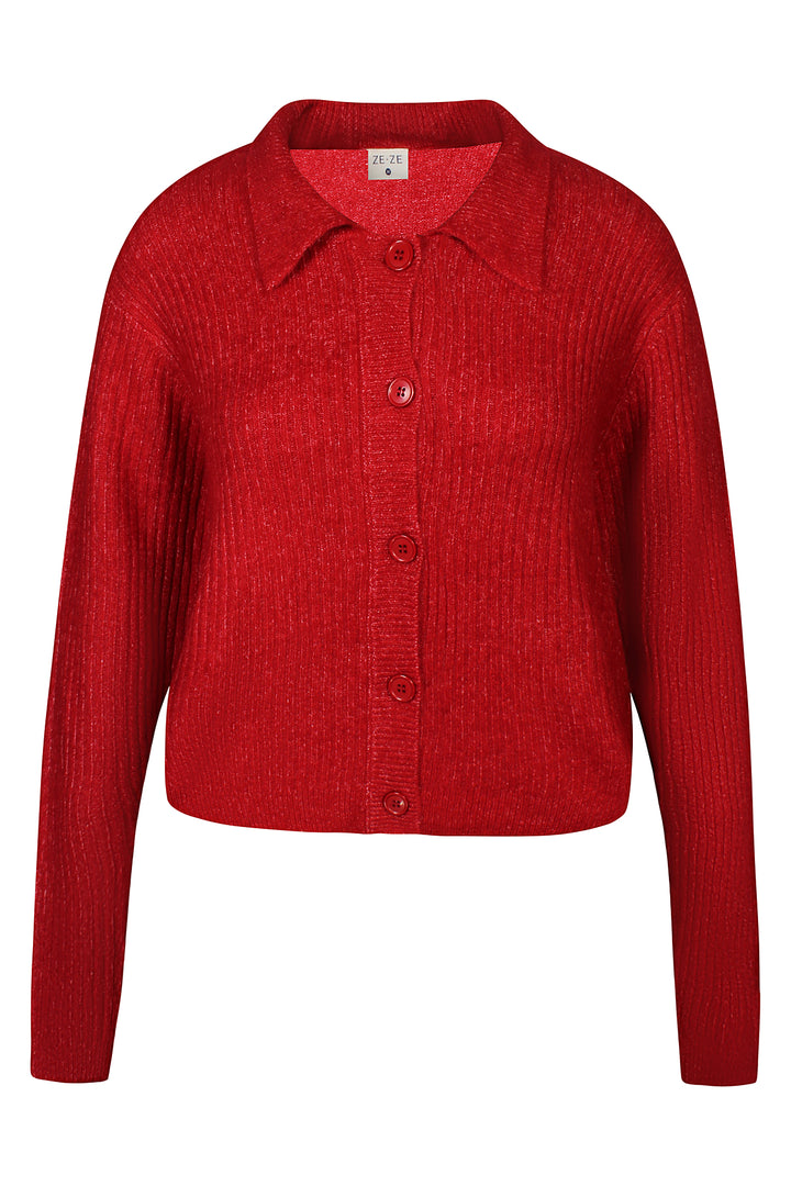 ZE - Hannah 723 - Cardigan - Rød