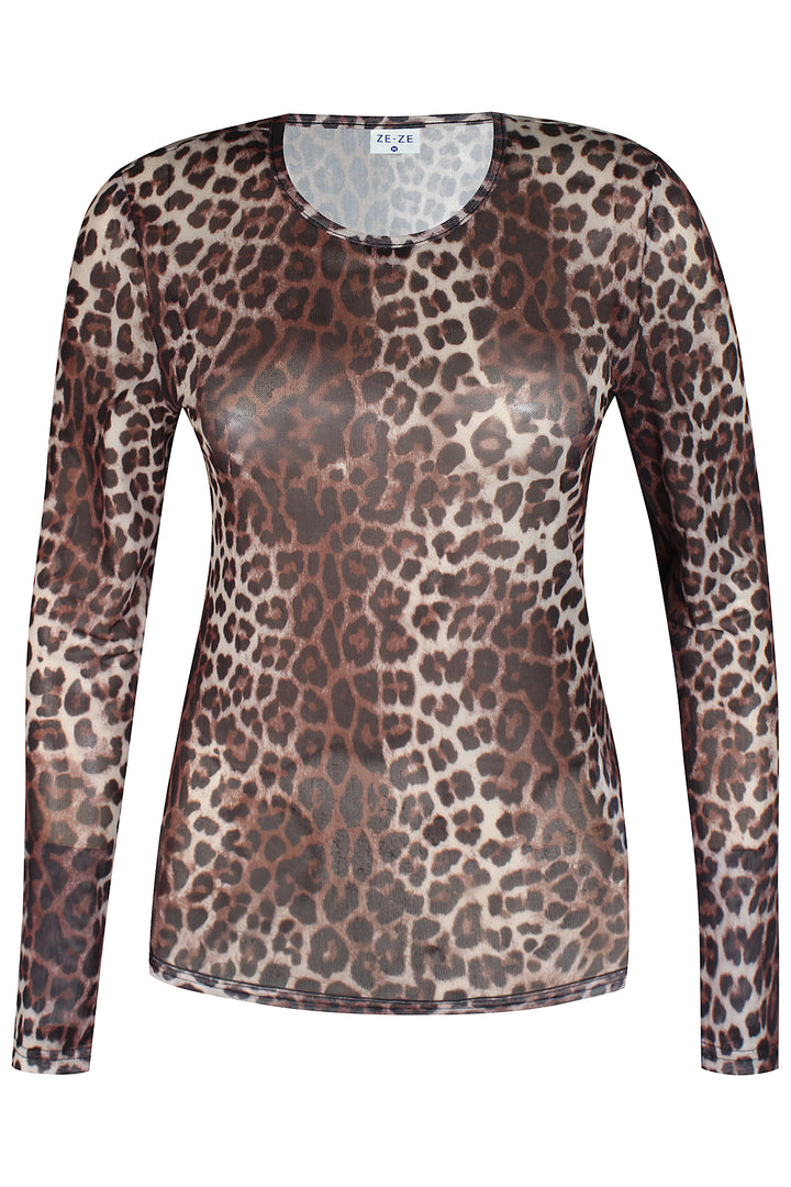 ZE - Esther 789 - Mesh t-shirt - Sort