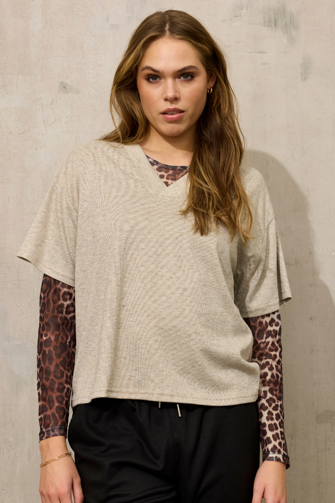 ZE - Esther 789 - Mesh t-shirt - Sort