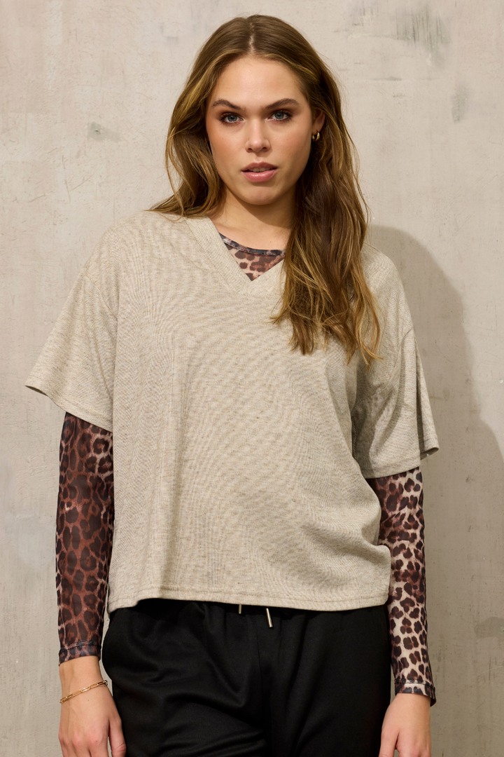 ZE - Esther 789 - Mesh t-shirt - Sort