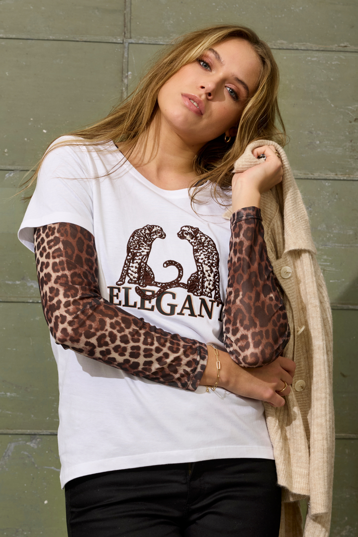 ZE - Esther 789 - Mesh t-shirt - Sort
