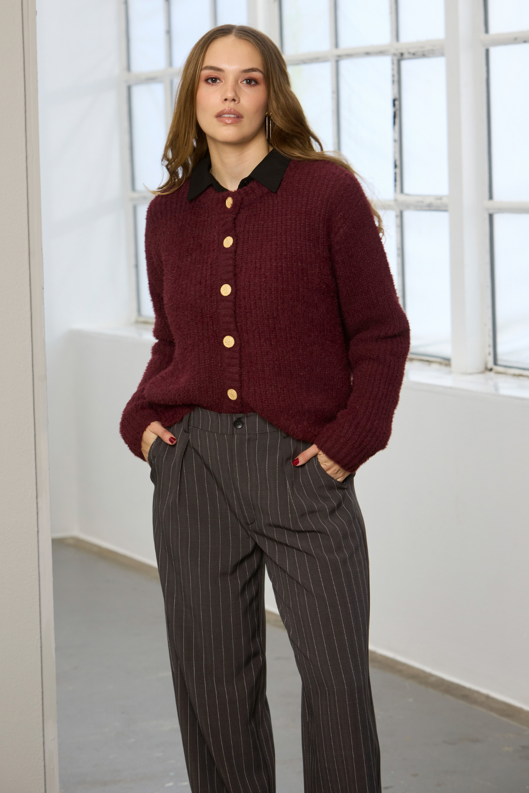 ZE - Afia 843 - Cardigan - Rød