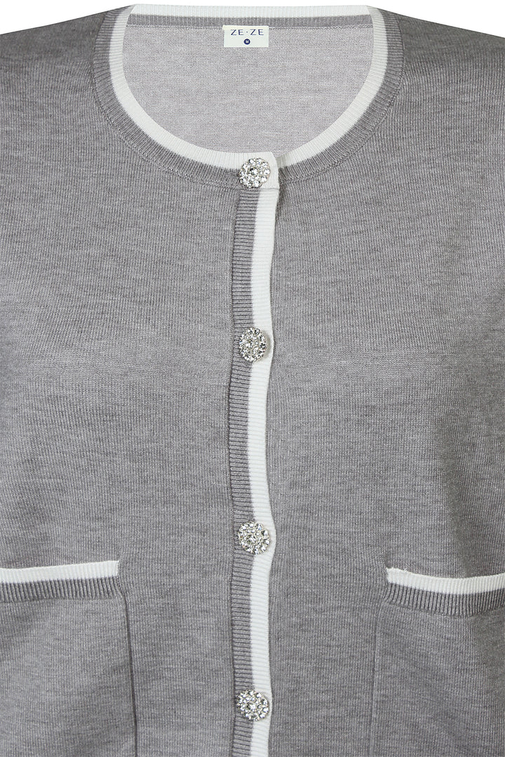 ZE - Ciku 994 - Cardigan - Grå