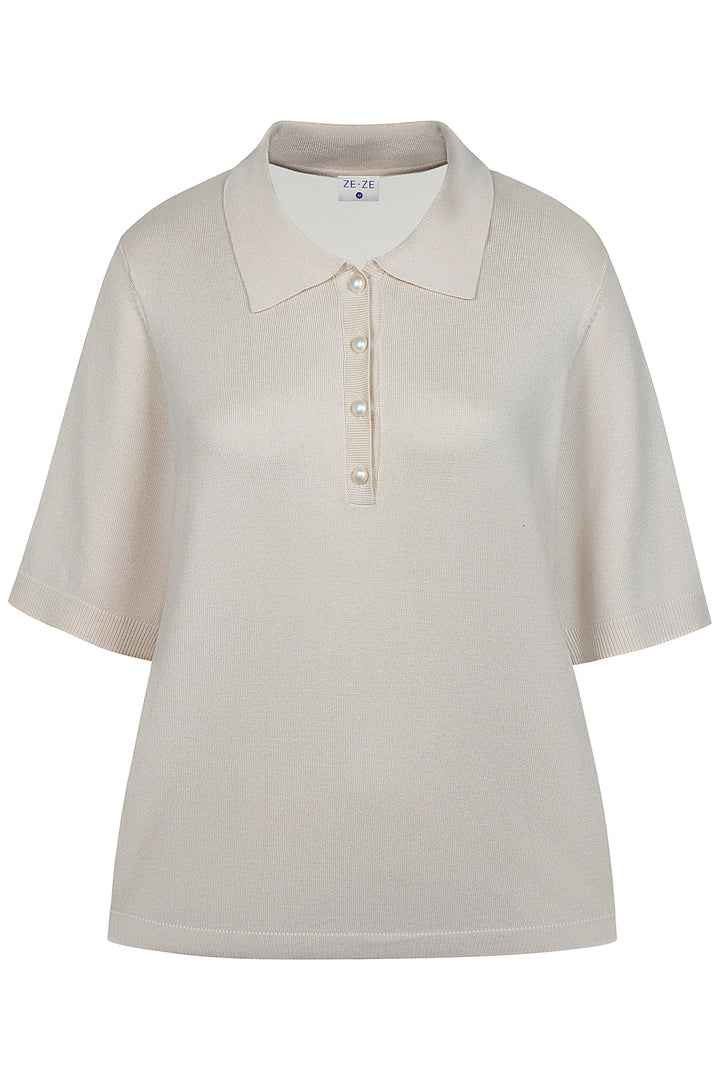 Ze-Dina 089 - Pullover s/s - Sand