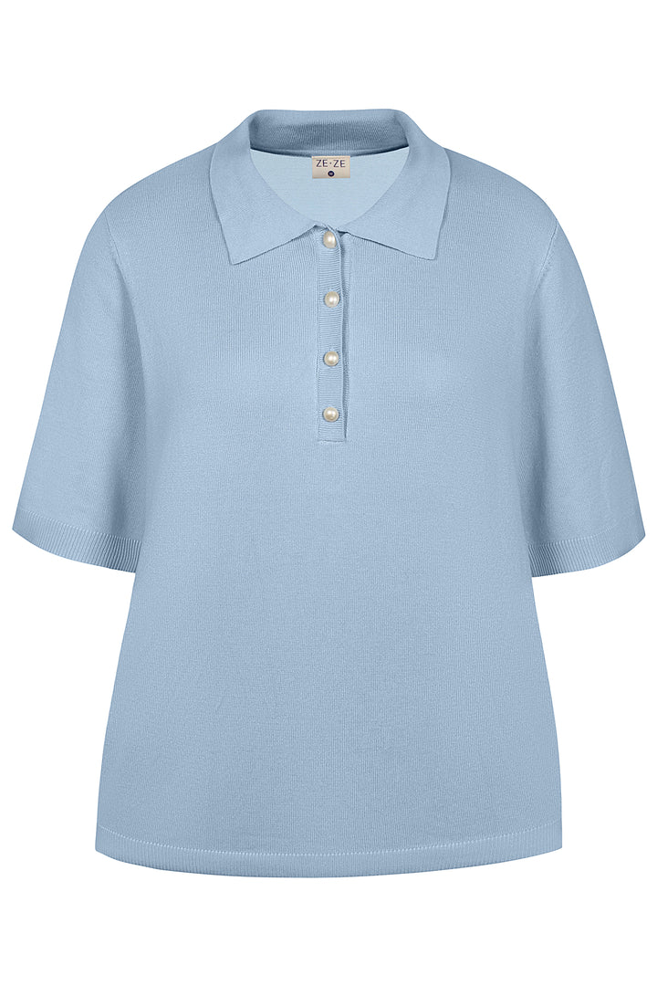 Ze-Dina 089 - Pullover s/s - Blå