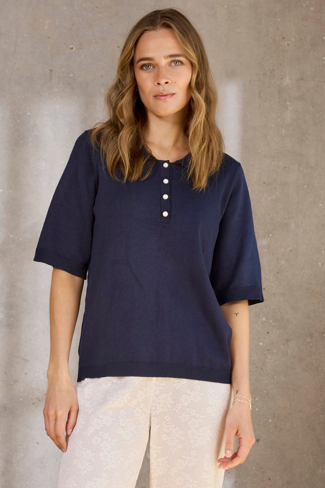 Ze-Dina 089 - Pullover s/s - Sand