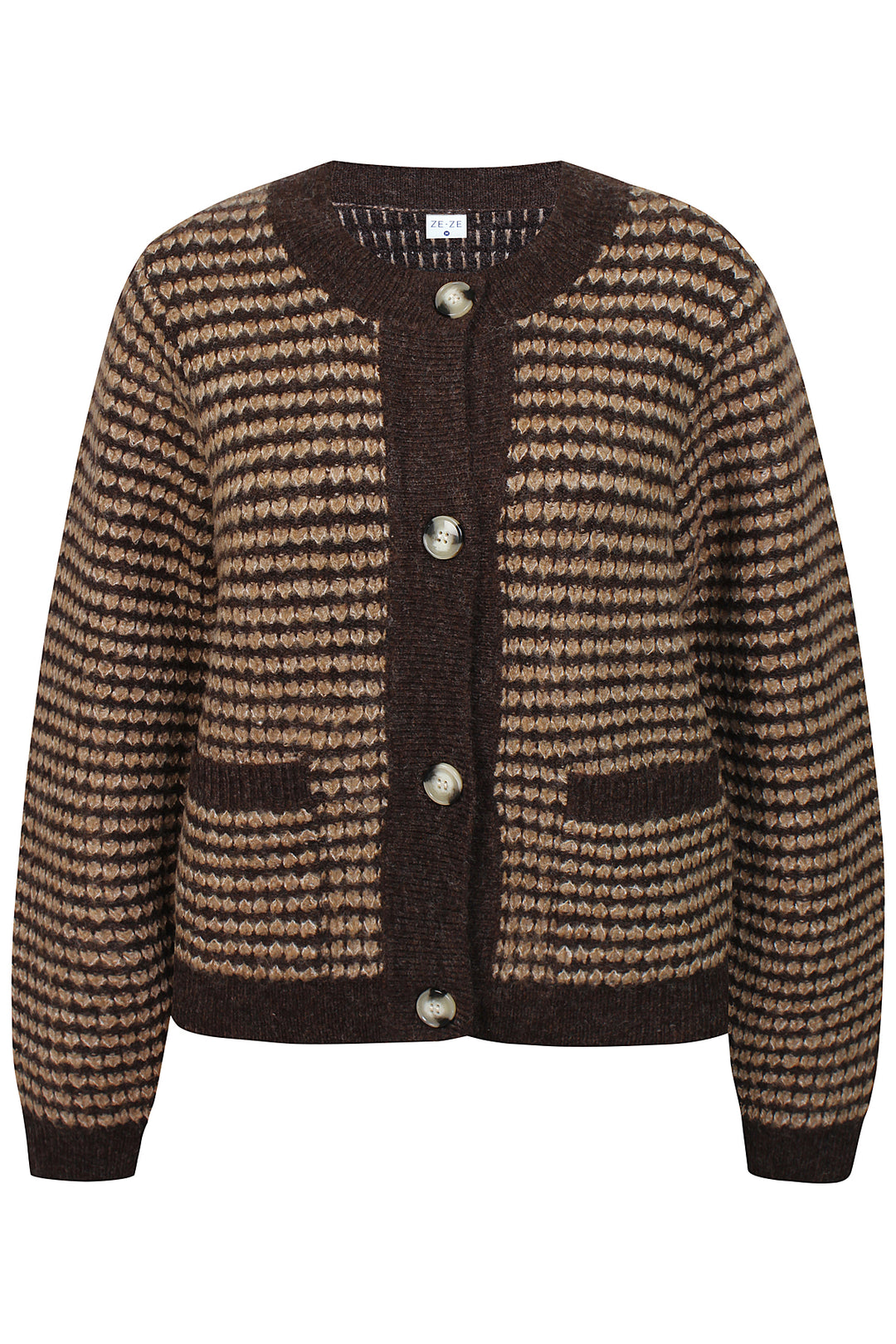 Hermona 285 - Cardigan - Brun