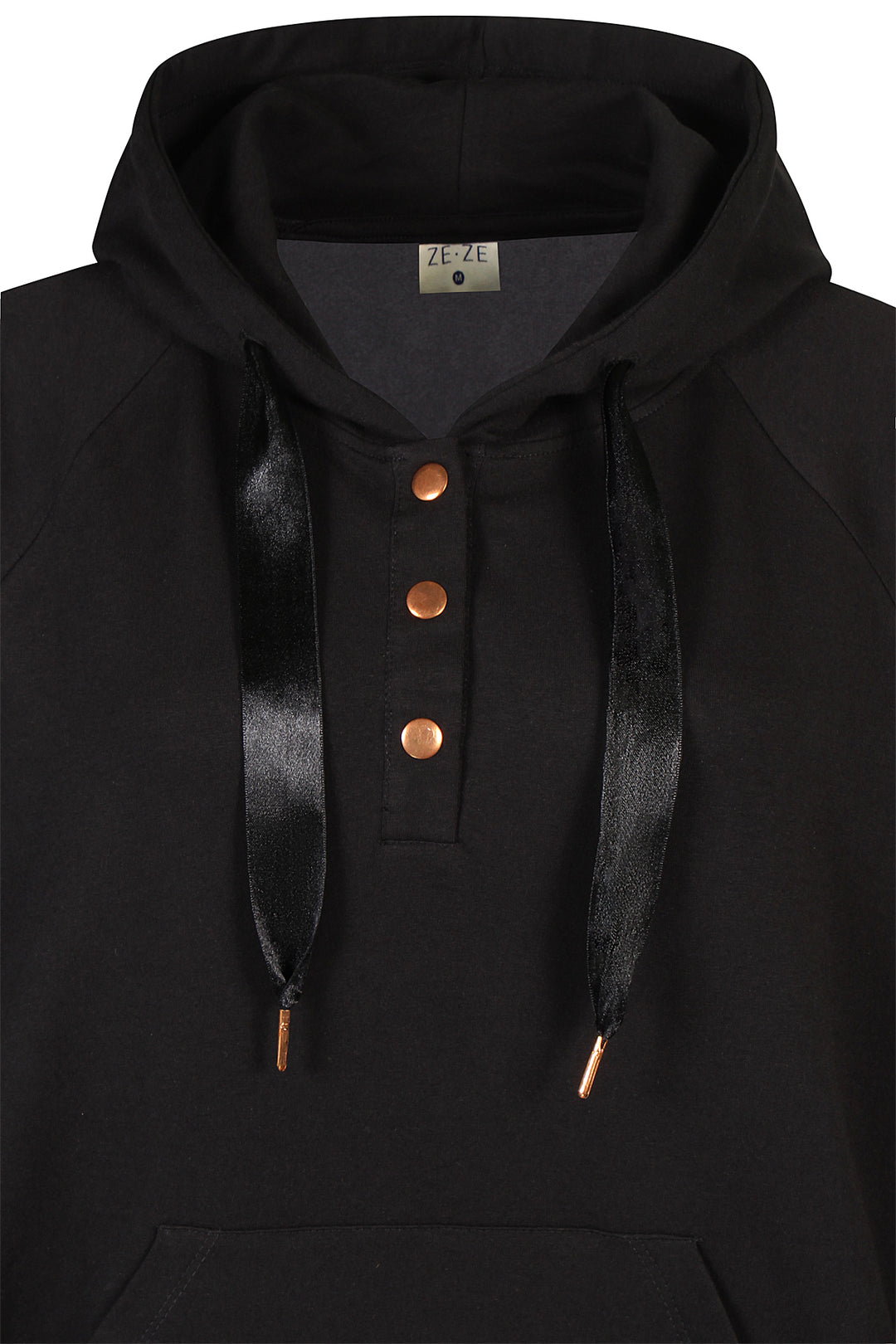 ZE - Elsa 7 - Hoodie kjole - Sort