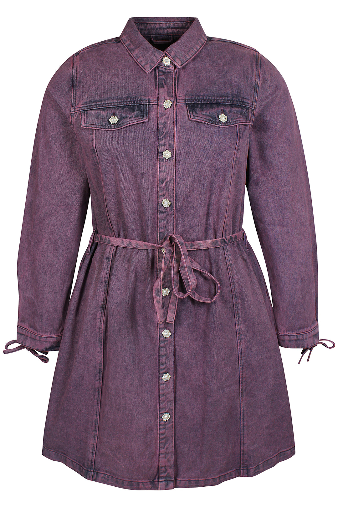 ANY - Fidelia 259 - Denim kjole - Rød