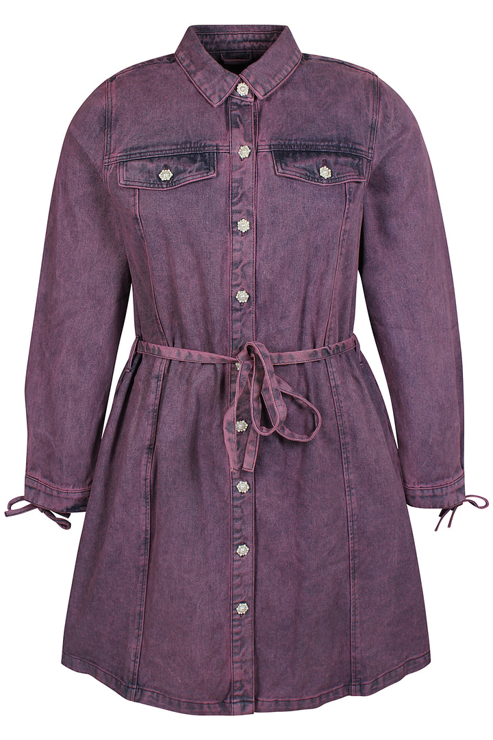 ANY - Fidelia 259 - Denim kjole - Rød