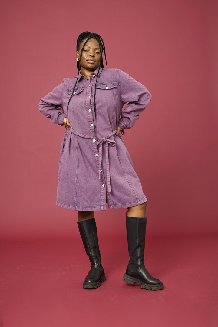 ANY - Fidelia 259 - Denim kjole - Rød