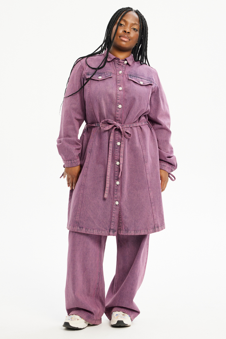 ANY - Fidelia 259 - Denim kjole - Rød