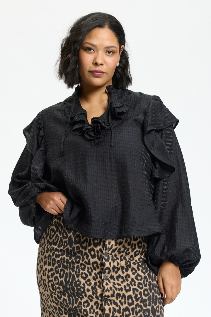 ANY - Agnes 323 - Bluse - Sort