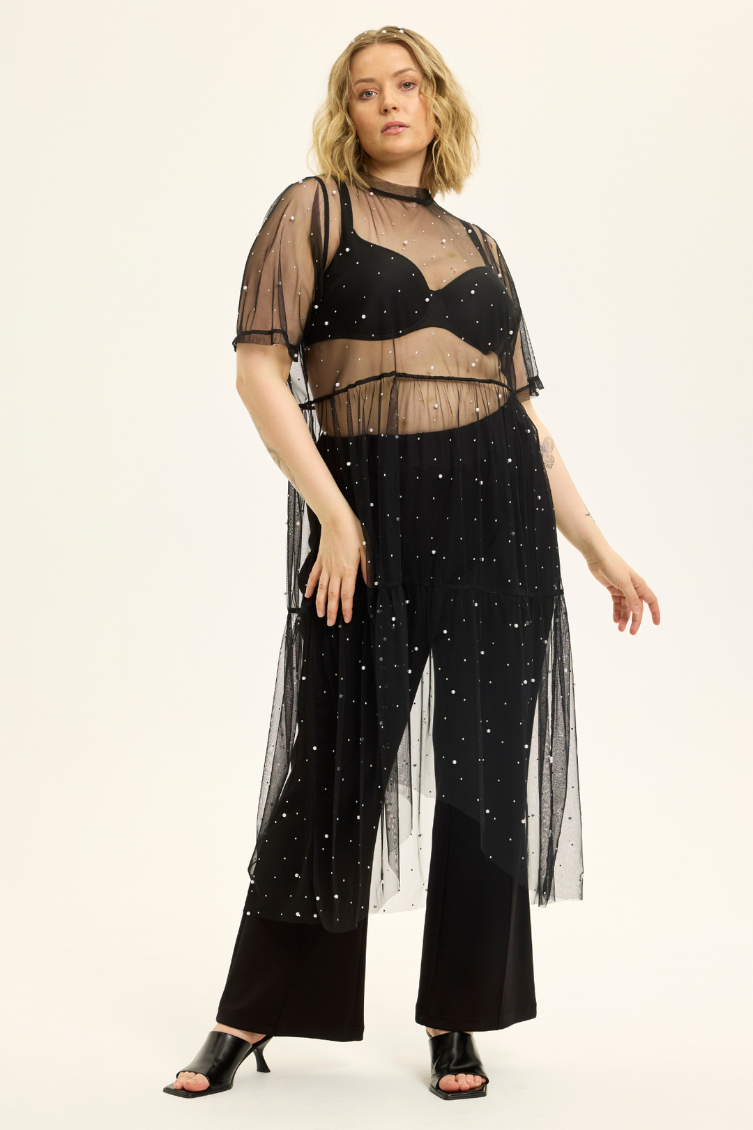 ANY - Ligera 356 - Mesh kjole - Sort