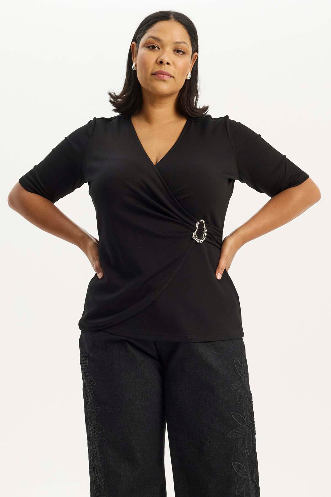 ANY - Birgitta 458 - Top - Sort