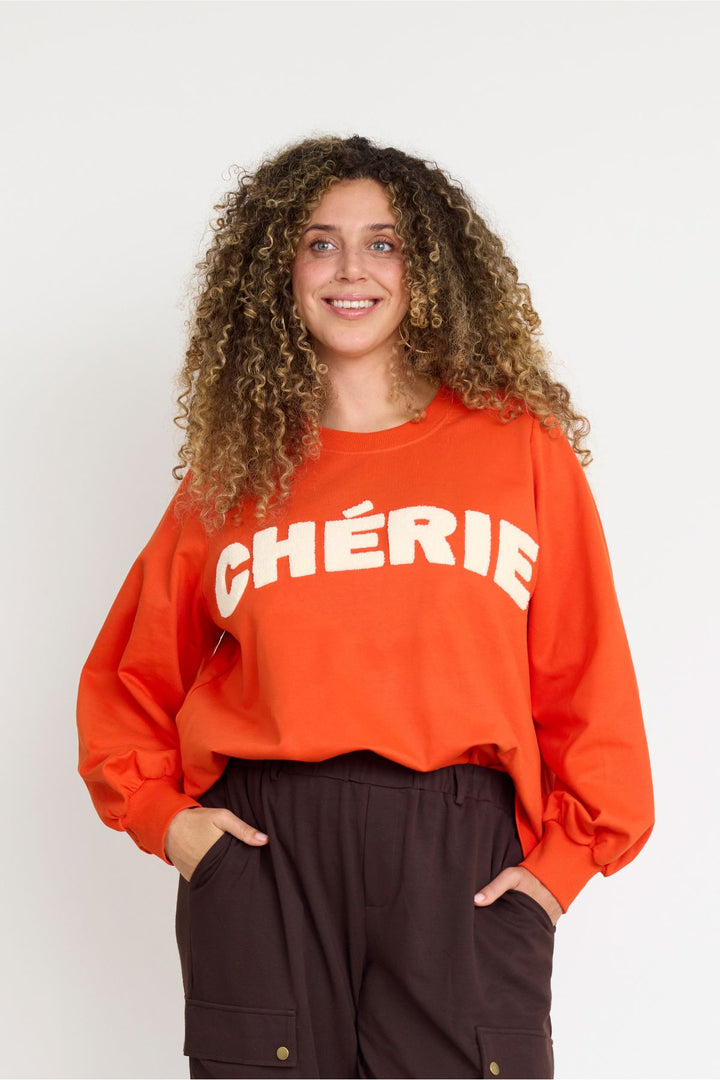 ZH - Mya 0005 - Sweatshirt - Rød